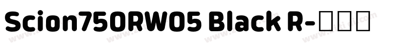 Scion750RW05 Black R字体转换 Scion750RW05 Black R字体转换
